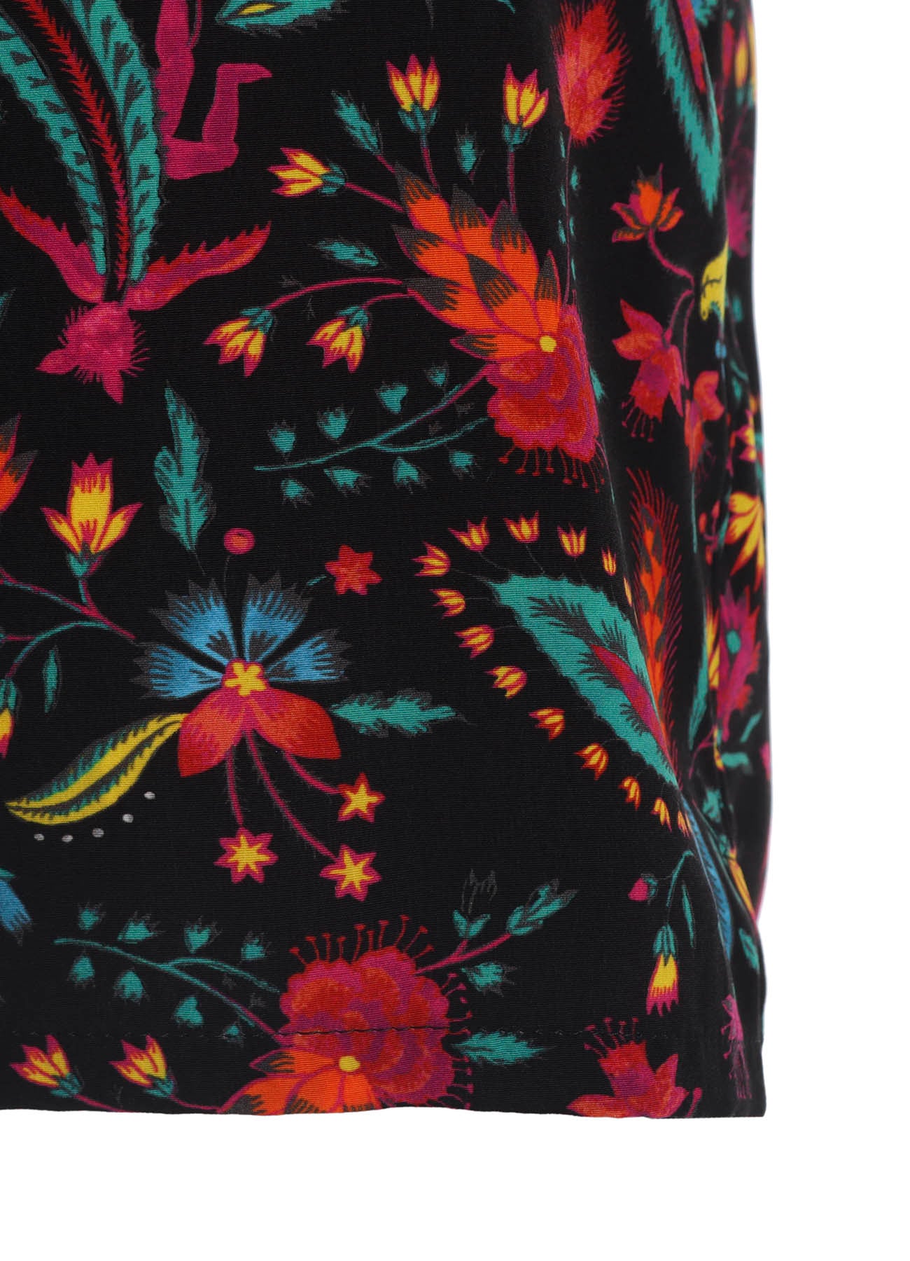 FLOWER PRINT OPEN COLLAR SHIRT