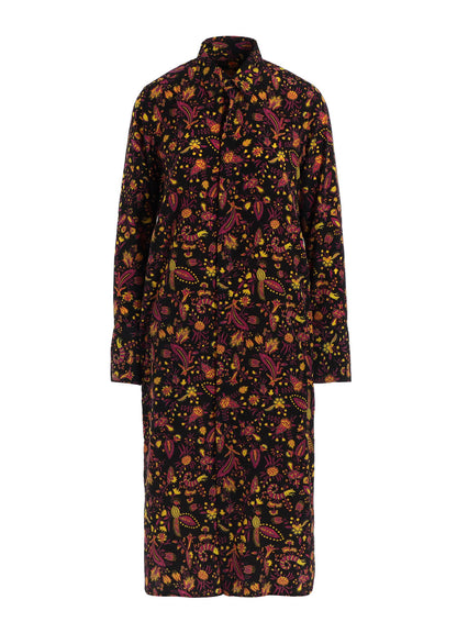 FLOWER PRINT LONG SHIRT