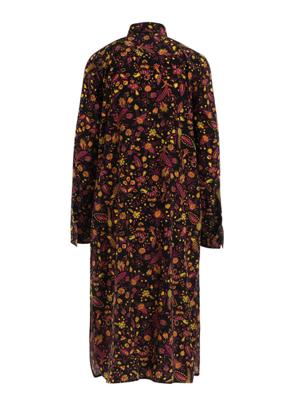 FLOWER PRINT LONG SHIRT