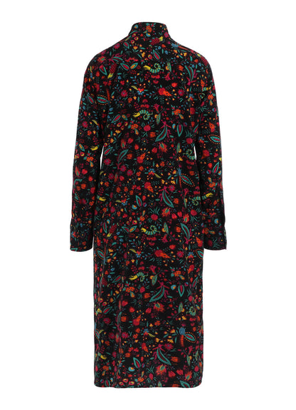 FLOWER PRINT LONG SHIRT