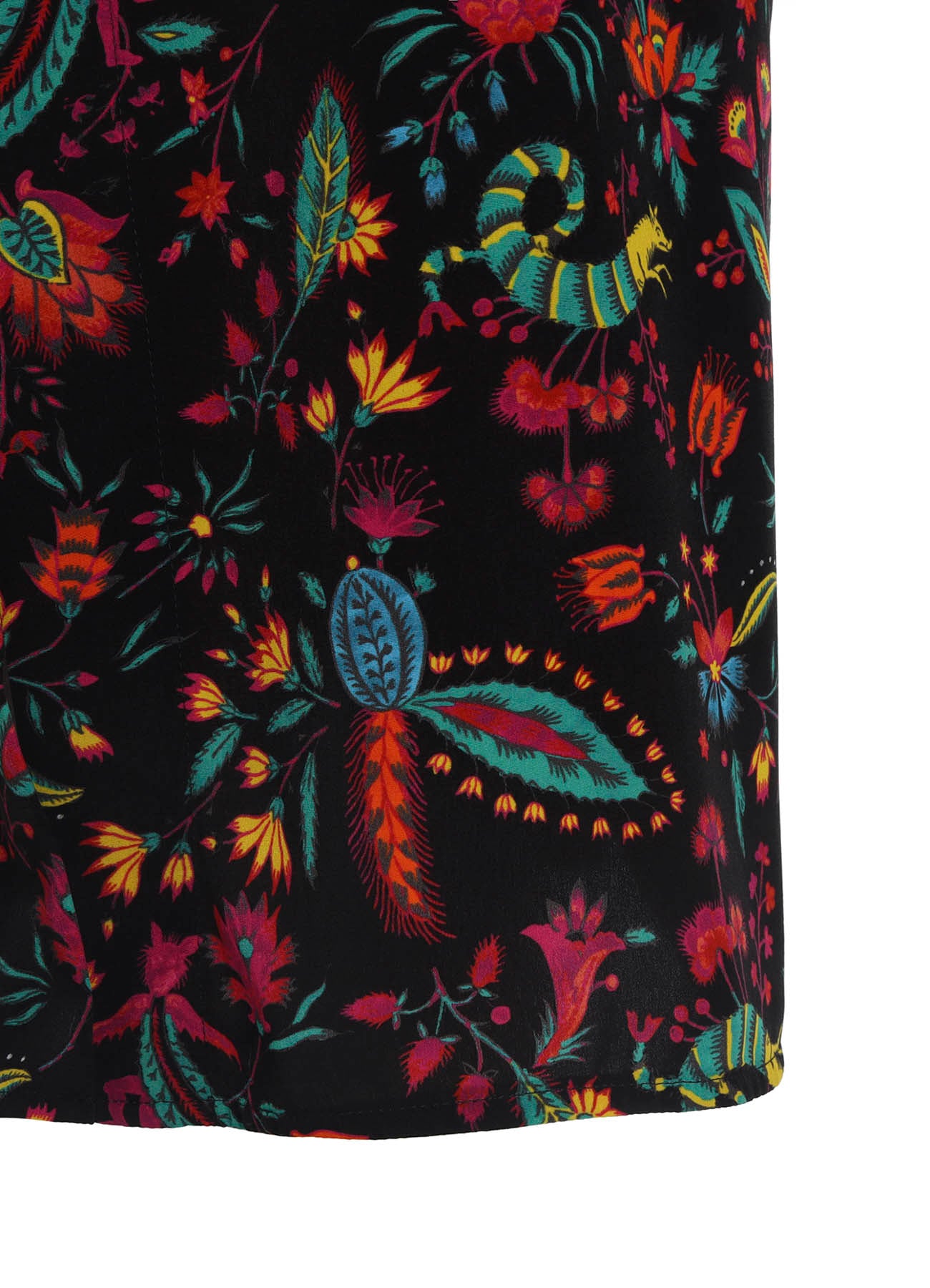 FLOWER PRINT LONG SHIRT