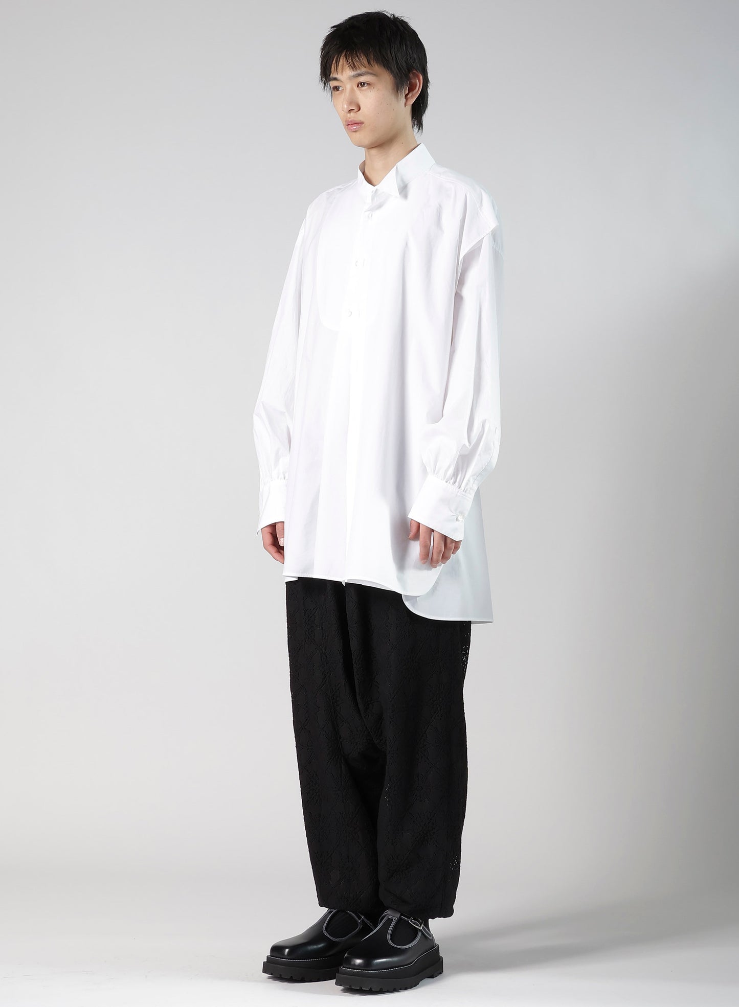 COMPACT TYPEWRITER PANEL DOUBLE BLOUSE