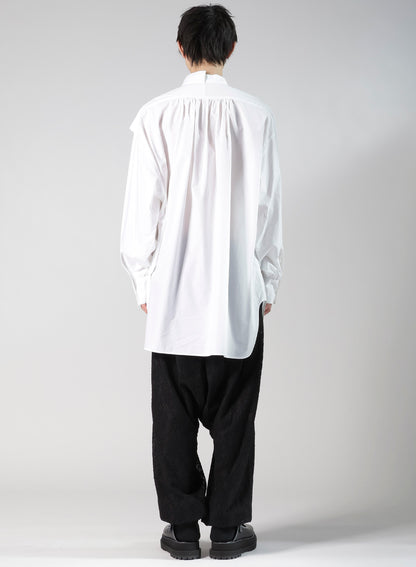 COMPACT TYPEWRITER PANEL DOUBLE BLOUSE
