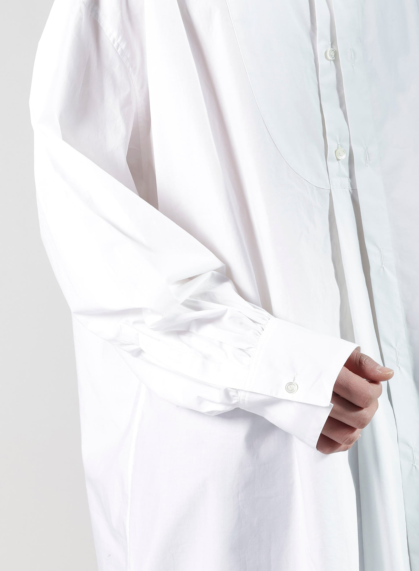 COMPACT TYPEWRITER PANEL DOUBLE BLOUSE