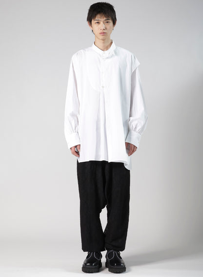 COMPACT TYPEWRITER PANEL DOUBLE BLOUSE
