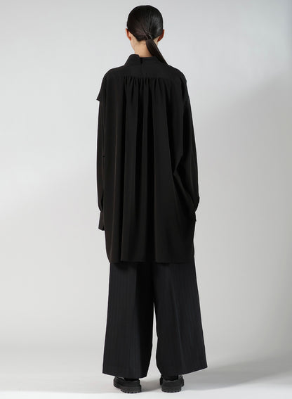 TA/PE SUPER VIYON TUSSER PANEL DOUBLE BLOUSE
