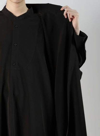 TA/PE SUPER VIYON TUSSER PANEL DOUBLE BLOUSE