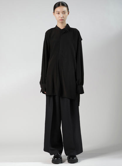 TA/PE SUPER VIYON TUSSER PANEL DOUBLE BLOUSE
