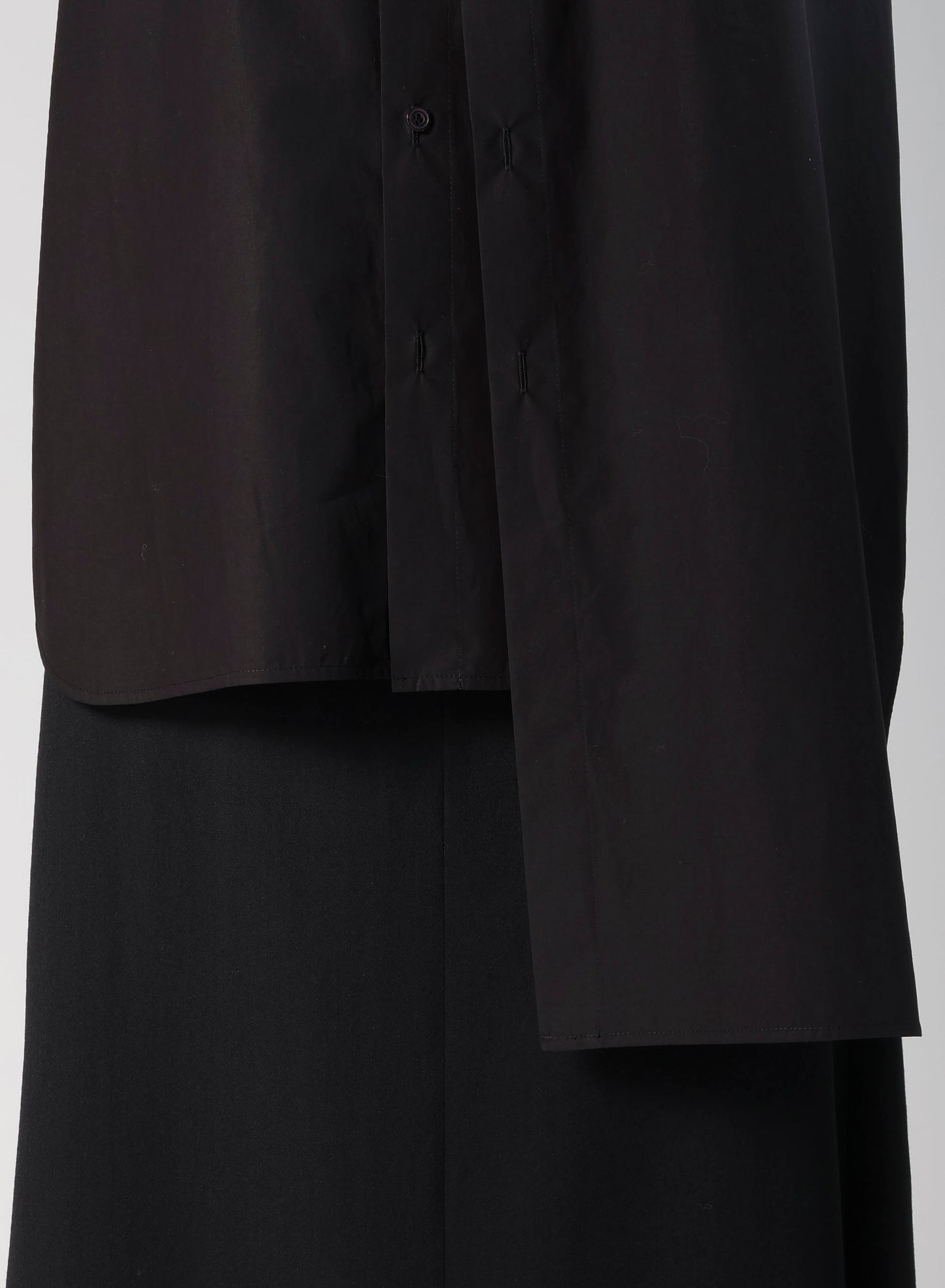 COMPACT TYPEWRITER WING COLLAR DOUBLE SHIRT