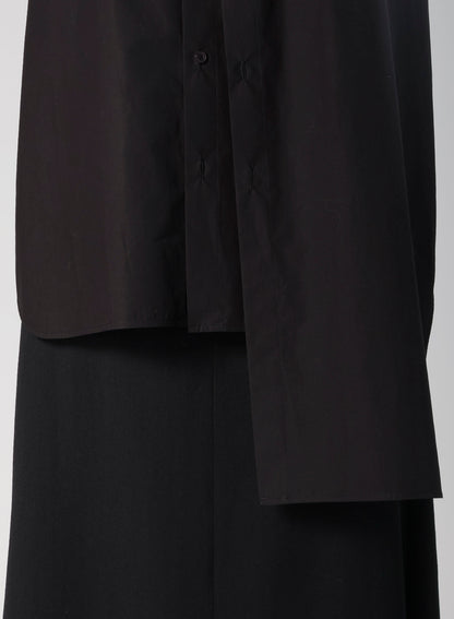 COMPACT TYPEWRITER WING COLLAR DOUBLE SHIRT