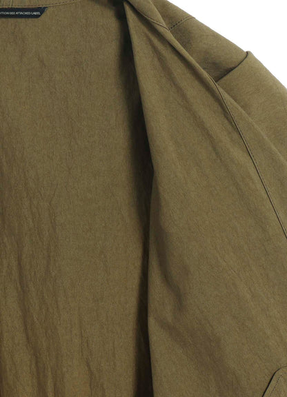 COTTON NYLON GABARDINE MILITARY COAT