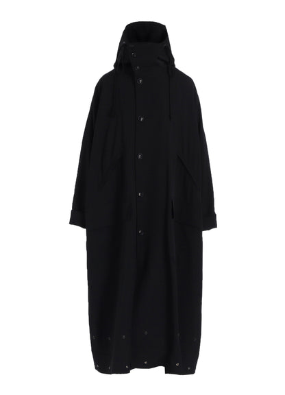 WOOL GABARDINE MILITARY COAT