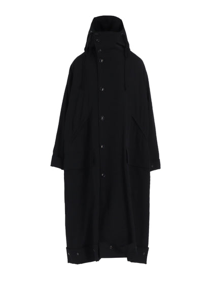 WOOL GABARDINE MILITARY COAT