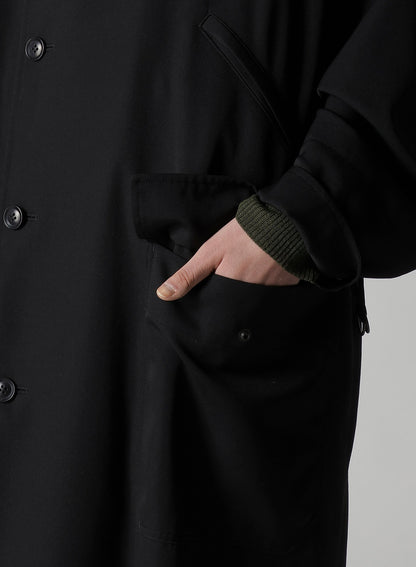 WOOL GABARDINE MILITARY COAT