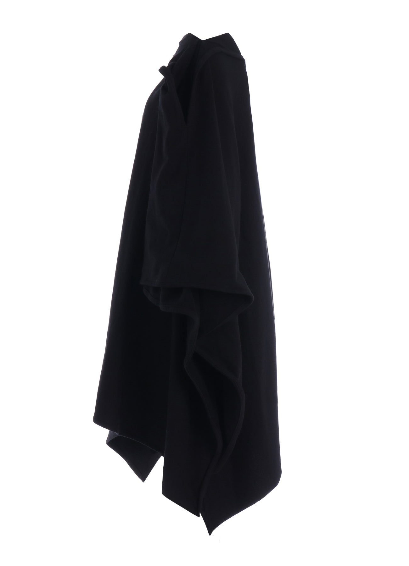 ASYMMETRIC COMBED FLEECE CAPE