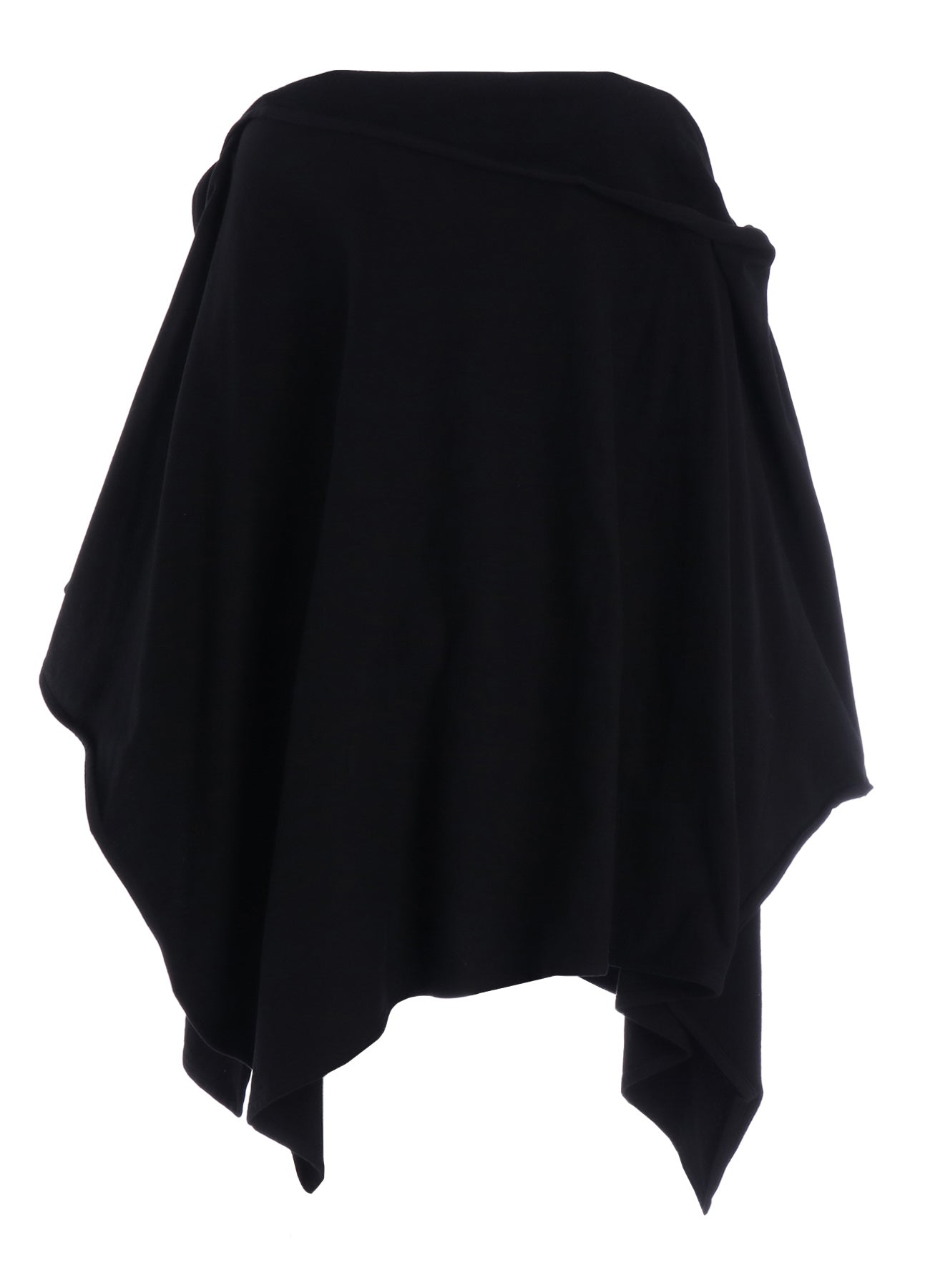 ASYMMETRIC COMBED FLEECE CAPE
