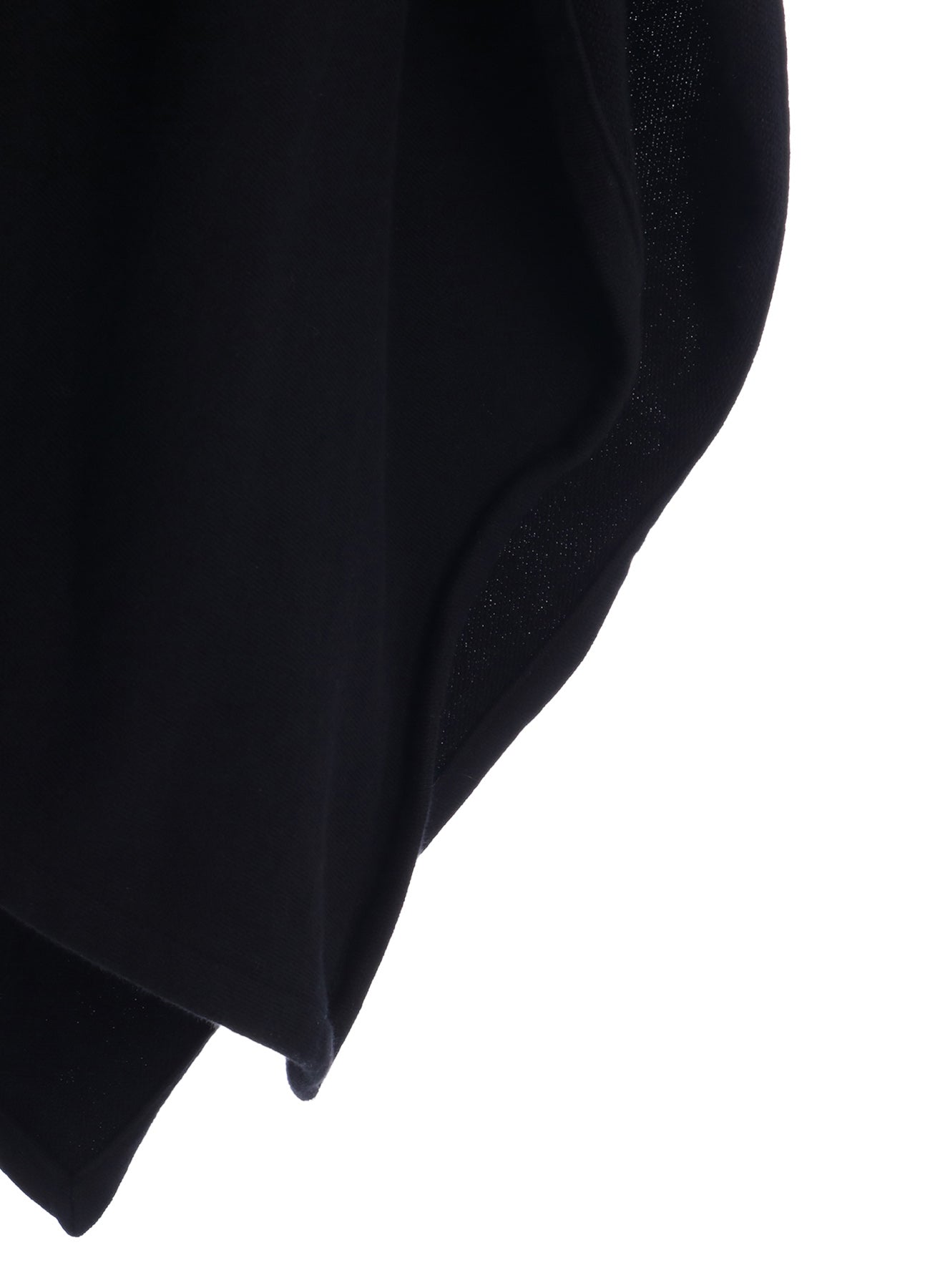 ASYMMETRIC COMBED FLEECE CAPE