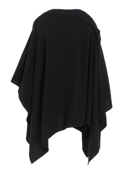 TOP VINTAGE FLANNEL ASYMMETRIC CAPE