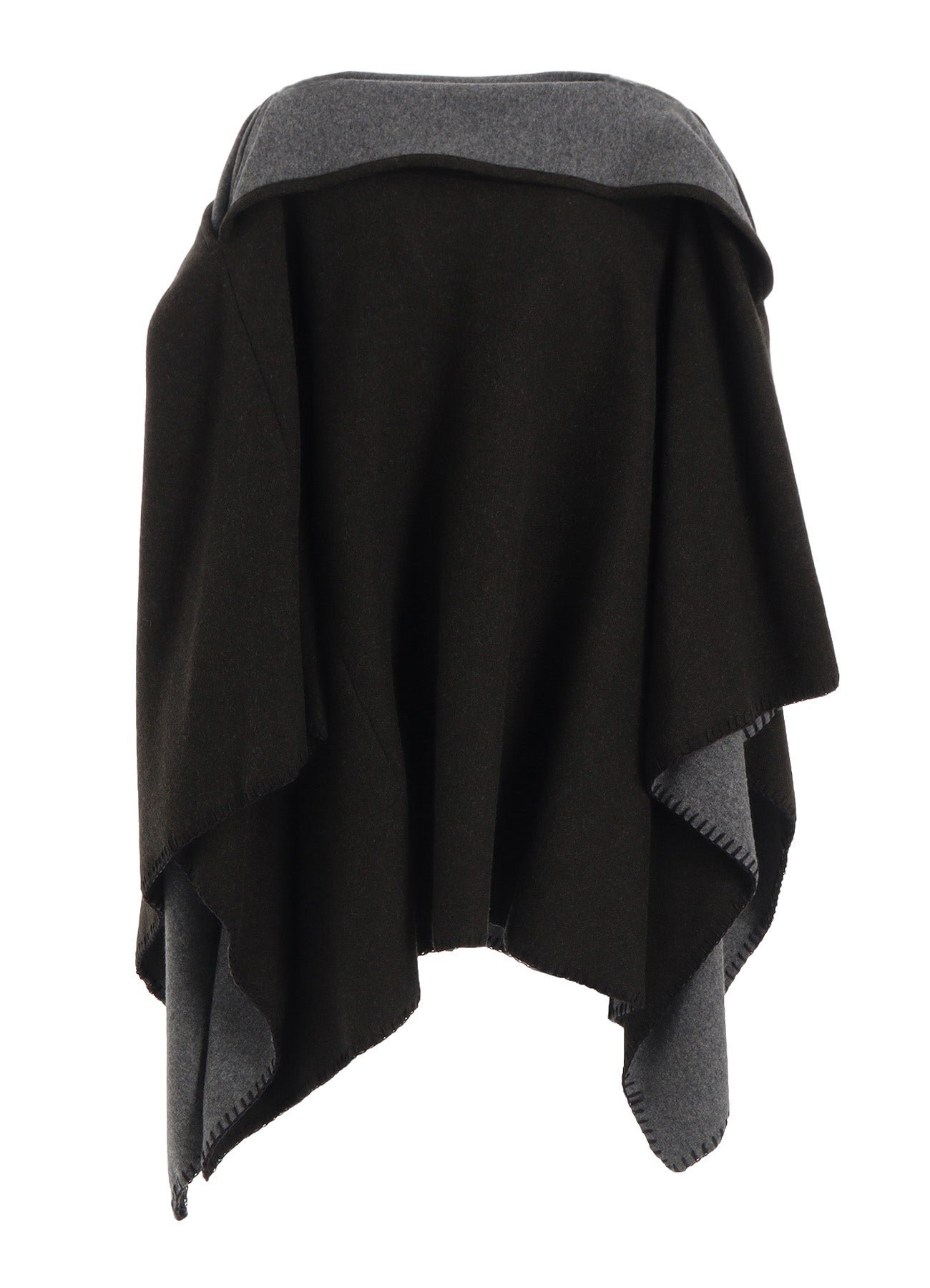 W/NY REVERSIBLE JERSEY ASYMMETERIC CAPE