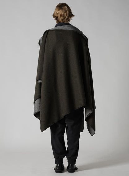 W/NY REVERSIBLE JERSEY ASYMMETERIC CAPE