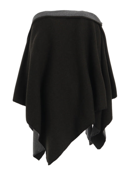 W/NY REVERSIBLE JERSEY ASYMMETERIC CAPE