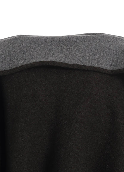 W/NY REVERSIBLE JERSEY ASYMMETERIC CAPE