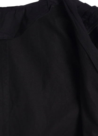 COTTON TWILL GARMENT DYE HOODIE COAT