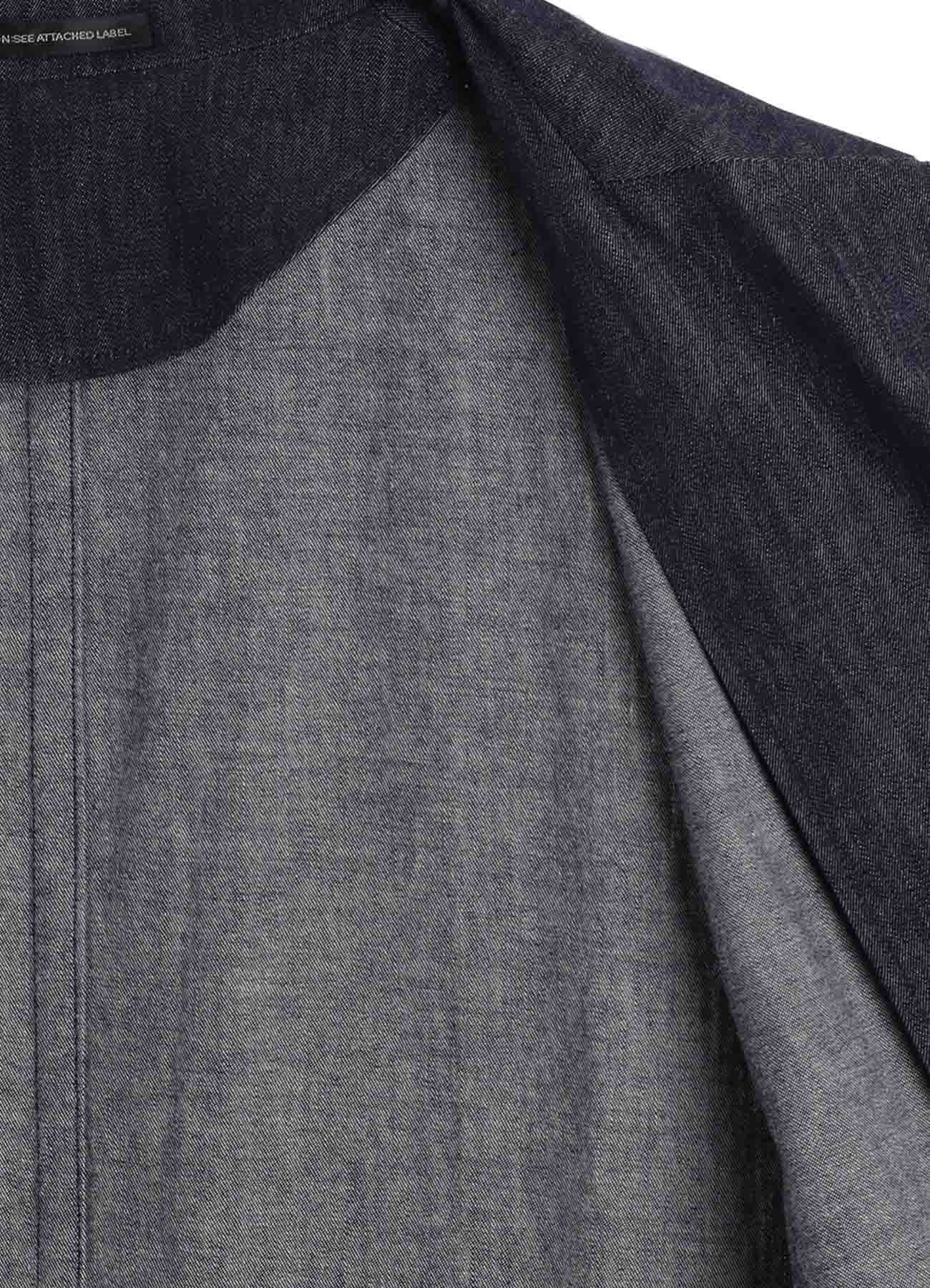 6OZ DENIM GARMENT FINISH 3-BUTTON TAILORED COAT