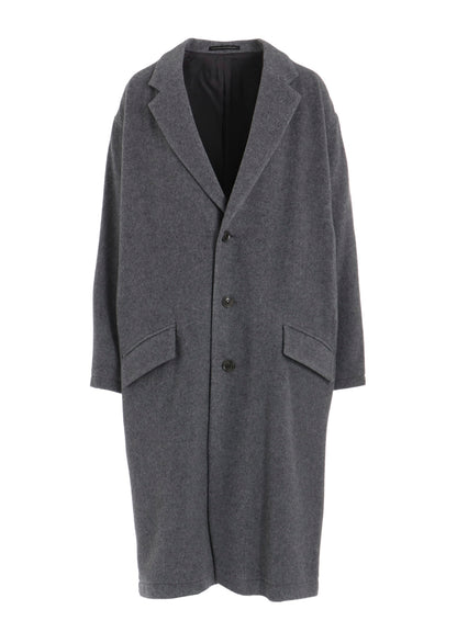 WOOL MOSSER 3-BUTTON TAILORED COAT