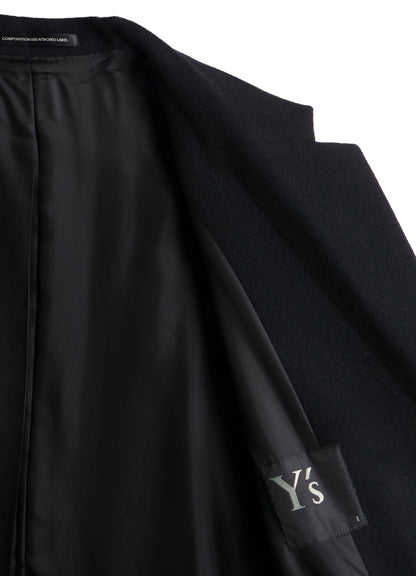 WOOL MOSSER 3-BUTTON TAILORED COAT