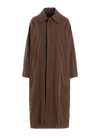 COTTON TWILL GARMENT DYE TURN OVER COLLAR COAT