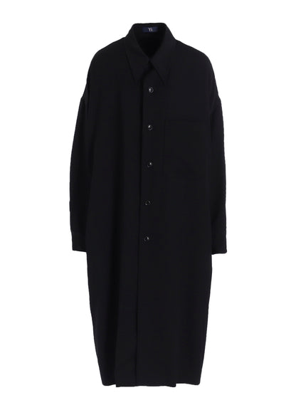 WOOL GABARDINE LONG COAT