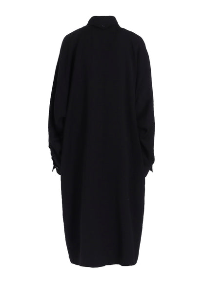 WOOL GABARDINE LONG COAT
