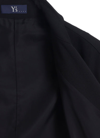 WOOL GABARDINE LONG COAT