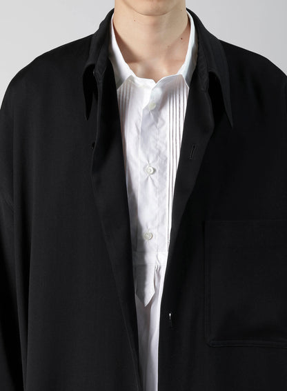 WOOL GABARDINE LONG COAT