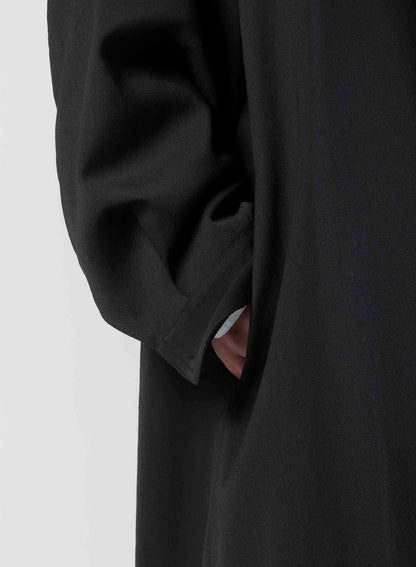 WOOL GABARDINE LONG COAT