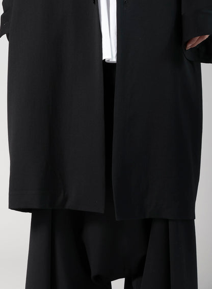 WOOL GABARDINE LONG COAT