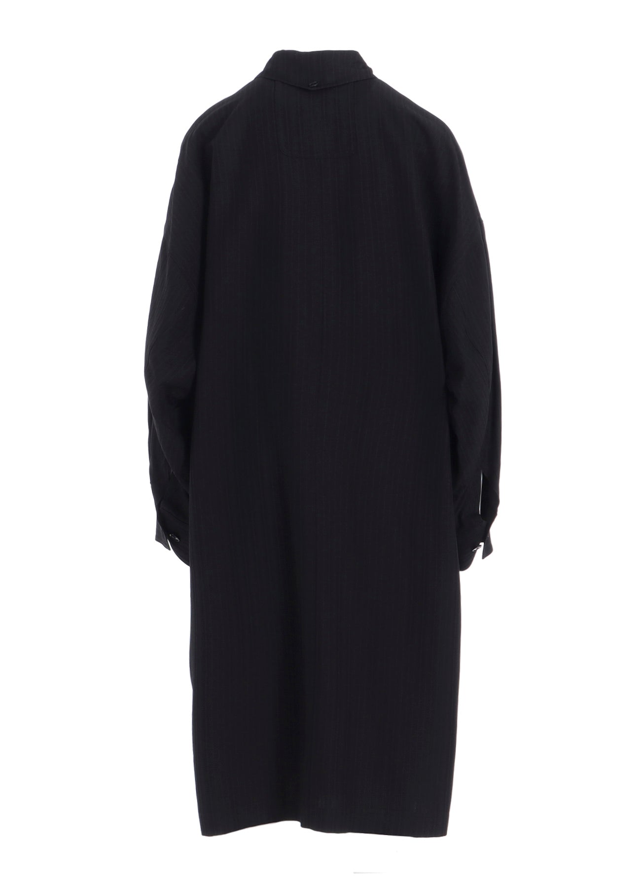 VISCOSE TWEED STRIPE LONG COAT