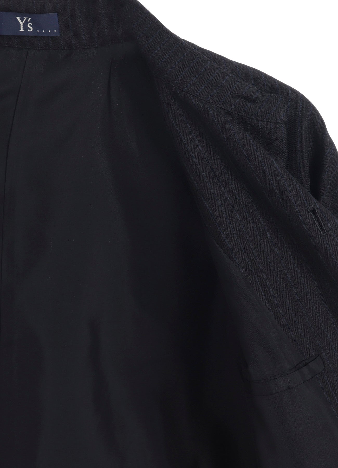 VISCOSE TWEED STRIPE LONG COAT