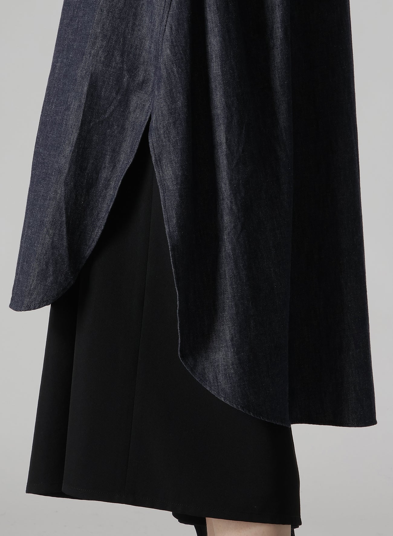 6OZ DENIM GARMENTFINISH MILITARY SHIRT DRESS