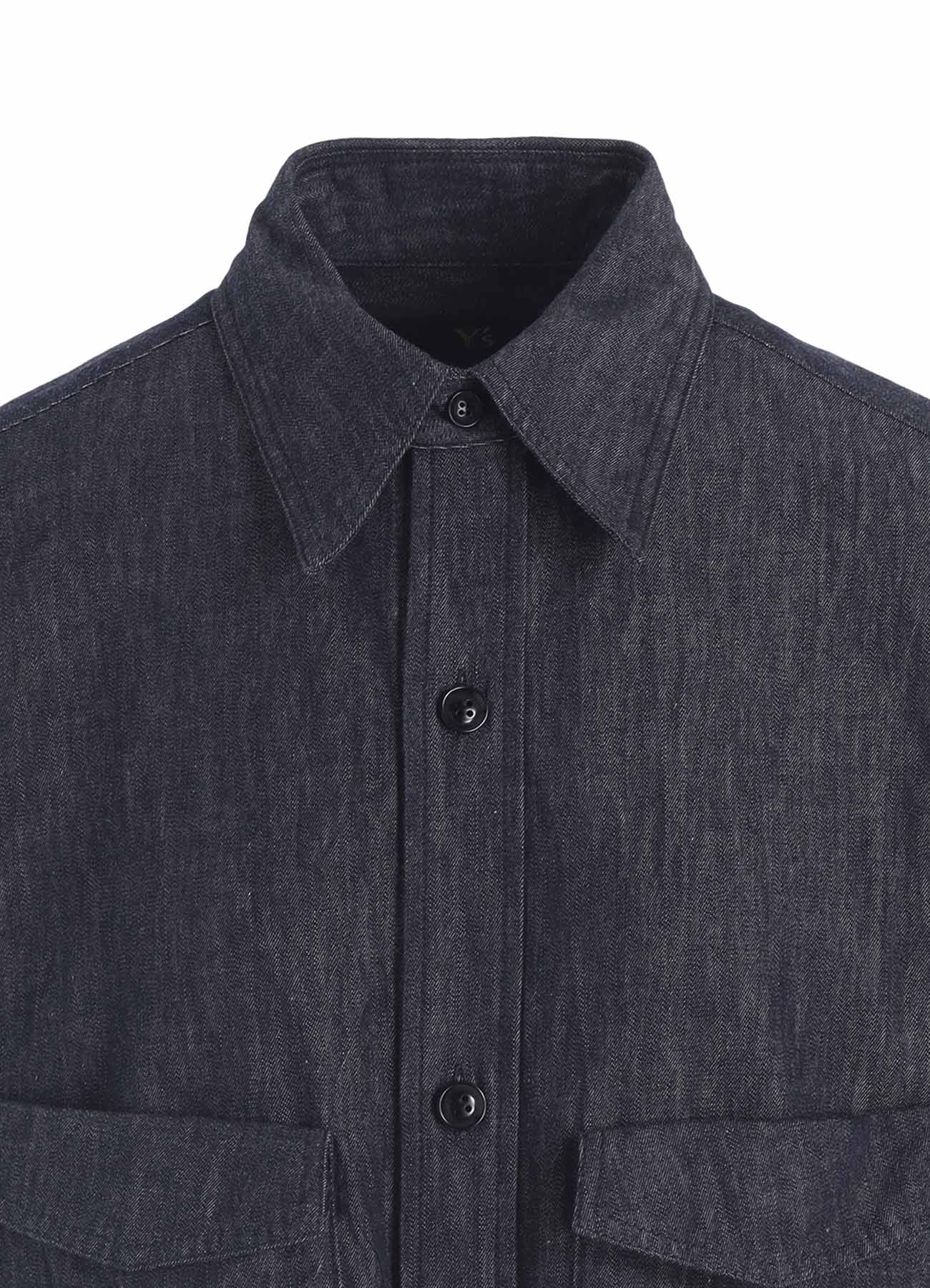 6OZ DENIM GARMENTFINISH MILITARY SHIRT DRESS