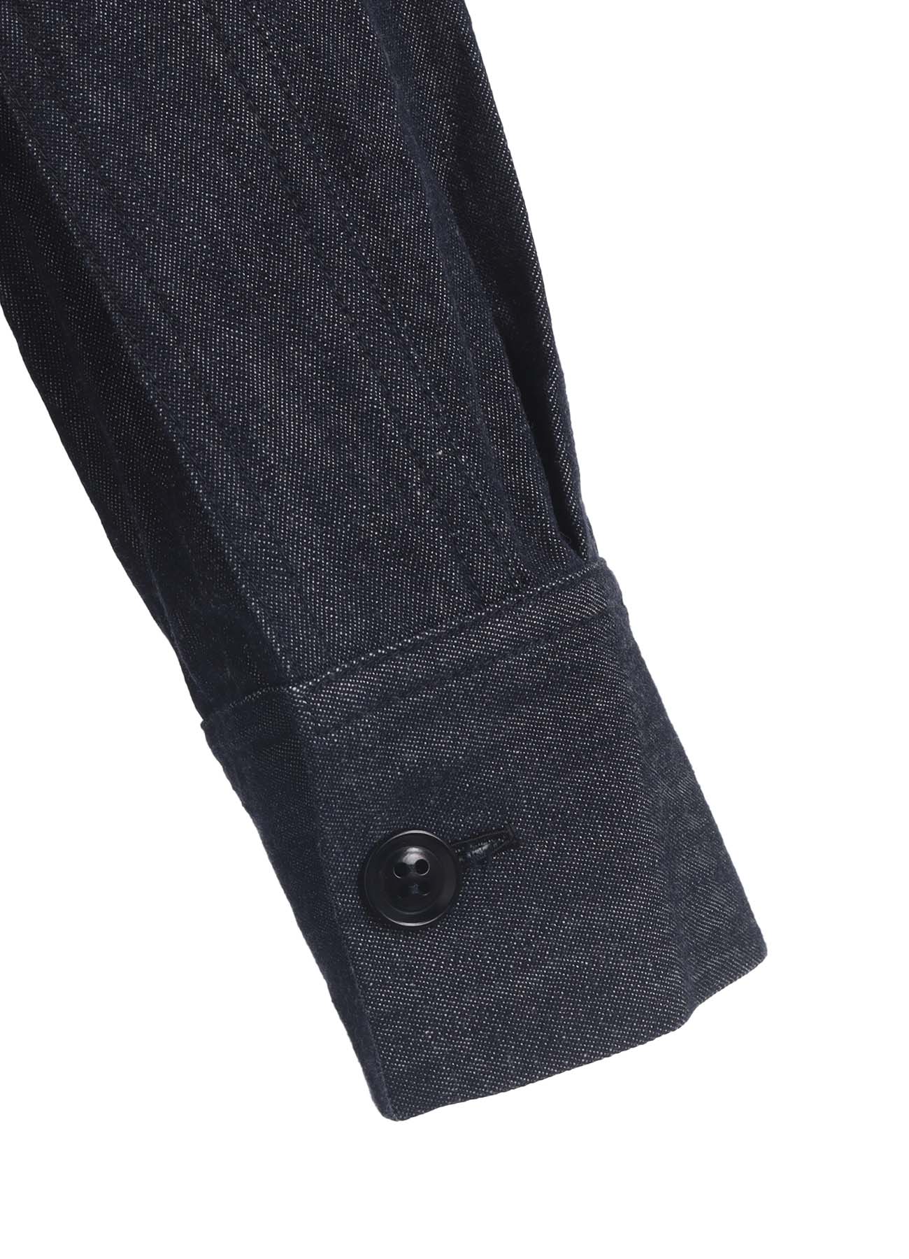 6OZ DENIM GARMENTFINISH MILITARY SHIRT DRESS