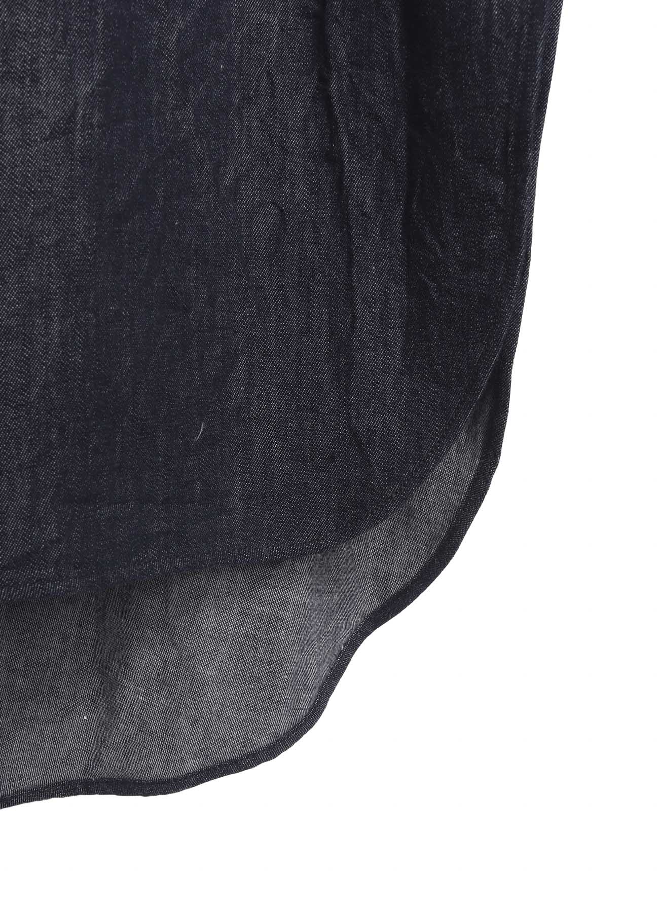 6OZ DENIM GARMENTFINISH MILITARY SHIRT DRESS