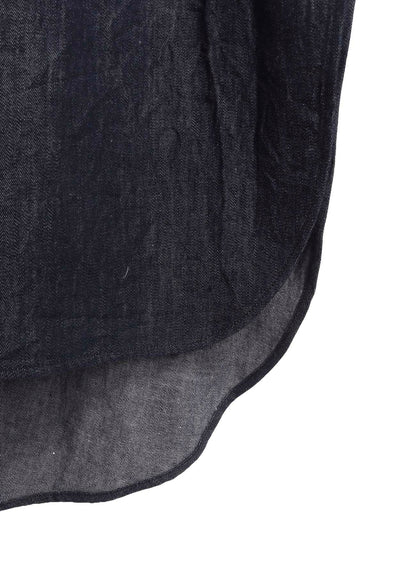 6OZ DENIM GARMENTFINISH MILITARY SHIRT DRESS