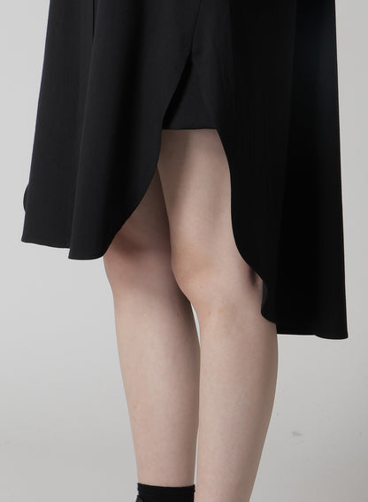 WOOL BREND TWILL MILITARY SHIRT DRESS