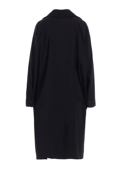 WOOL BREND TWILL STAND-UP COLLAR DRESS