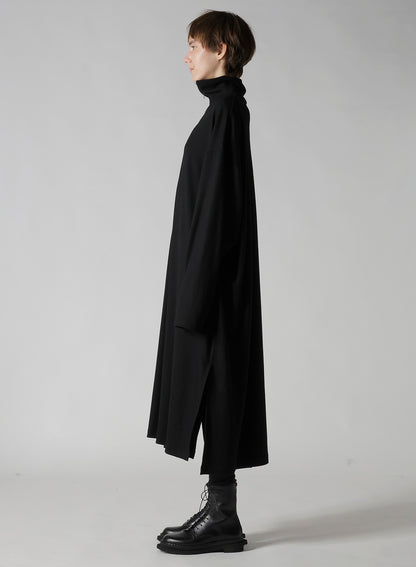 MILD WASHABLE JERSEY STAND-UP COLLAR DRESS