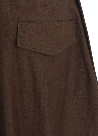 COTTON/FLAX MOLESKIN OVERALLS