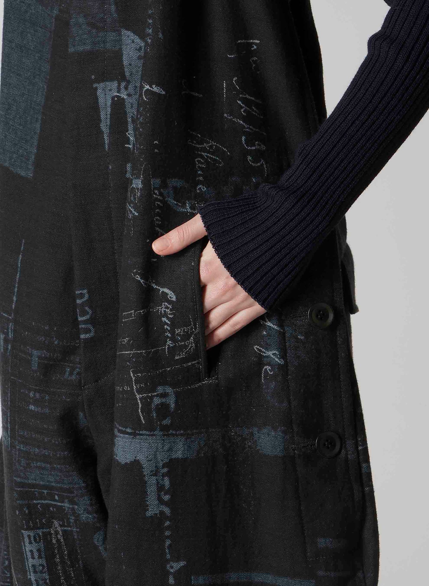 8OZ DENIM COLLAGE PRINT OVERALLS