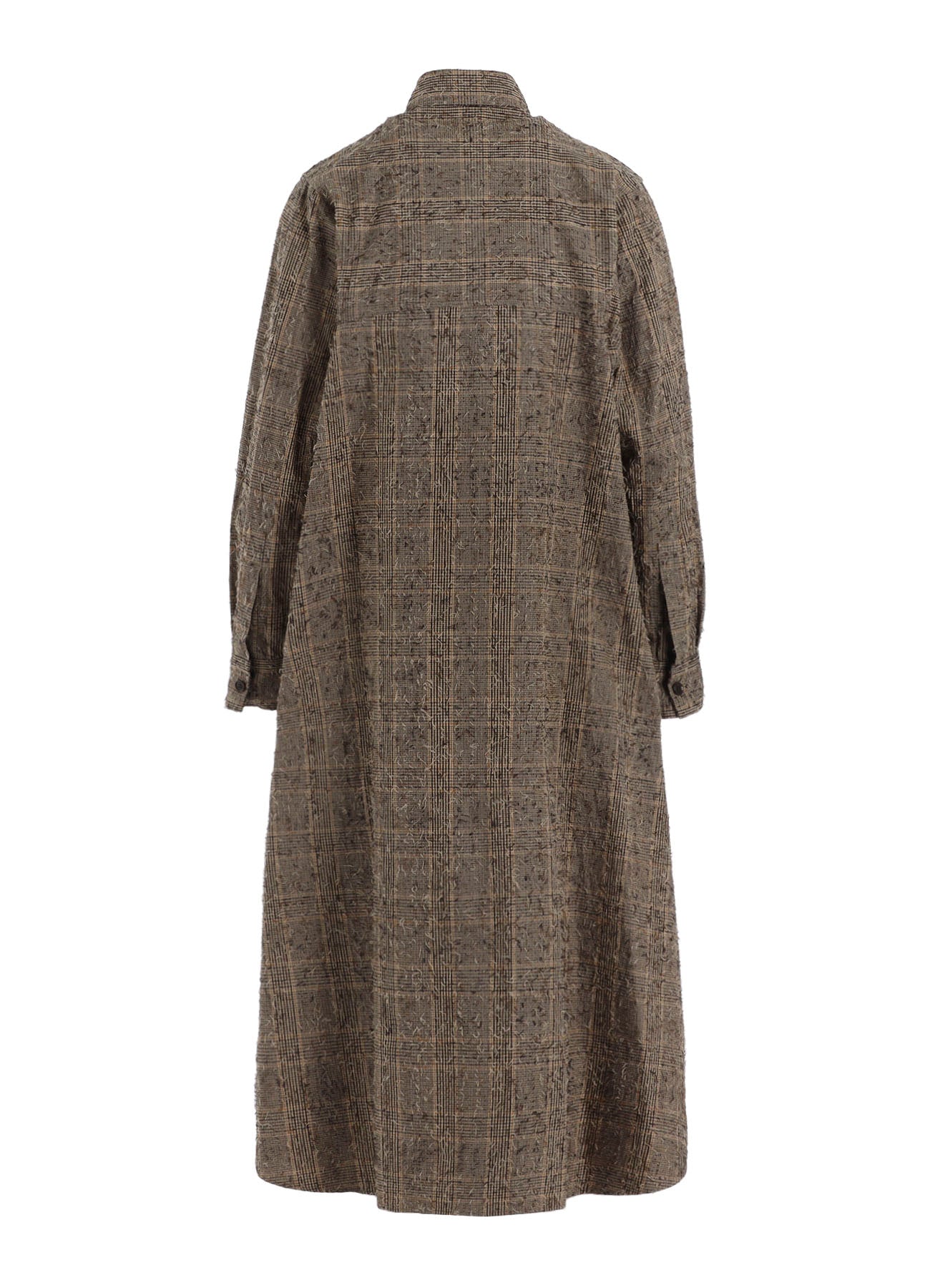 NEEDLE-PUNCHED MILITARY LONG DRESS